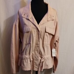 Time and Tru Light Pink Utility Jacket